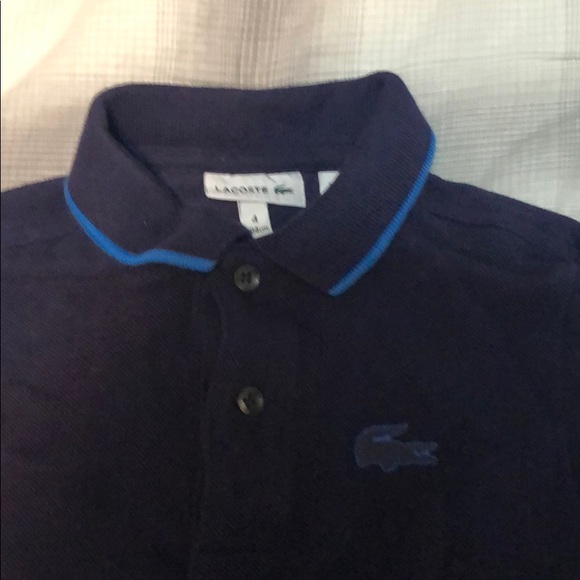 Lacoste Blue Polo 3Y - EUC - Picture 2 of 5